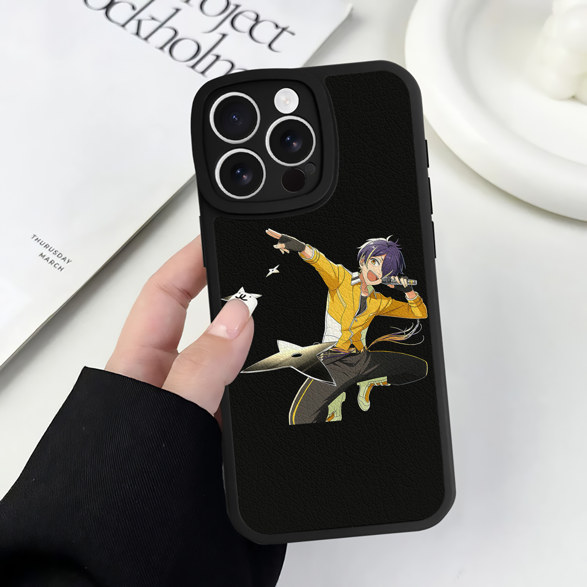 （画像用） あんさんぶるスターズ! Ensemble Stars 【iPhone 16シリーズ対応】シリコンスマホケース（レザー調） 材質：シリコン